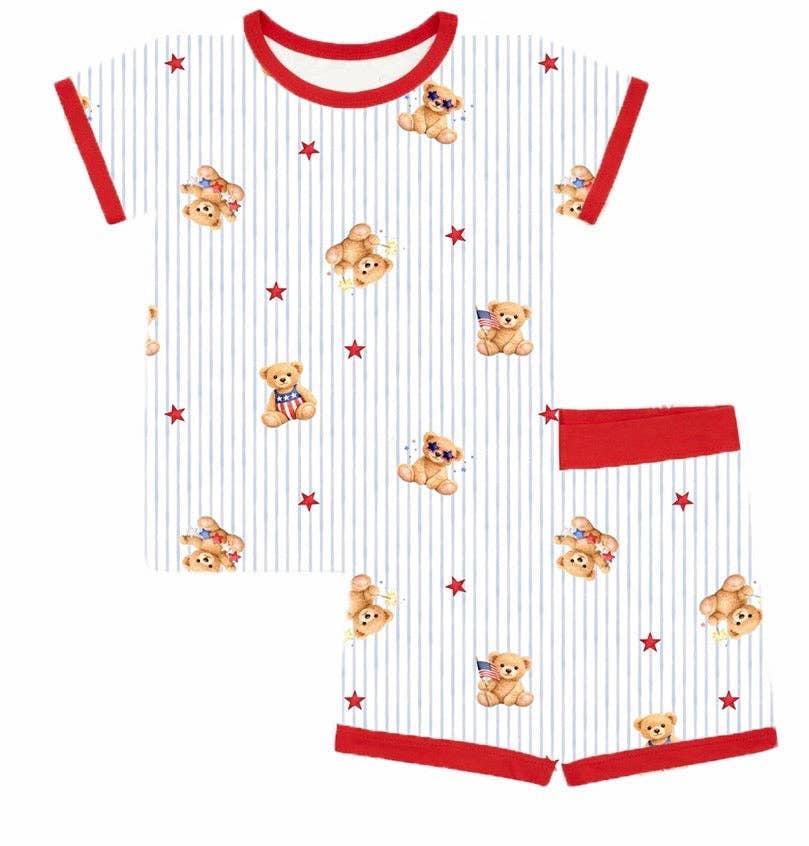 All-American Teddy Two Piece Lounge Set