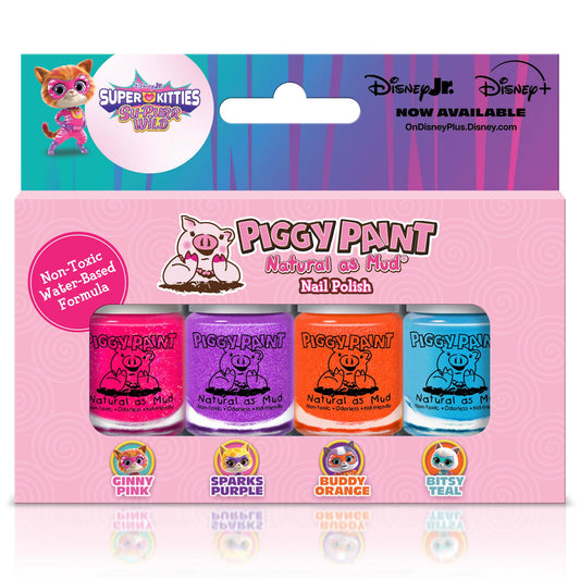 SuperKitties 4-Polish Box Set | Non-toxic Nail Polish