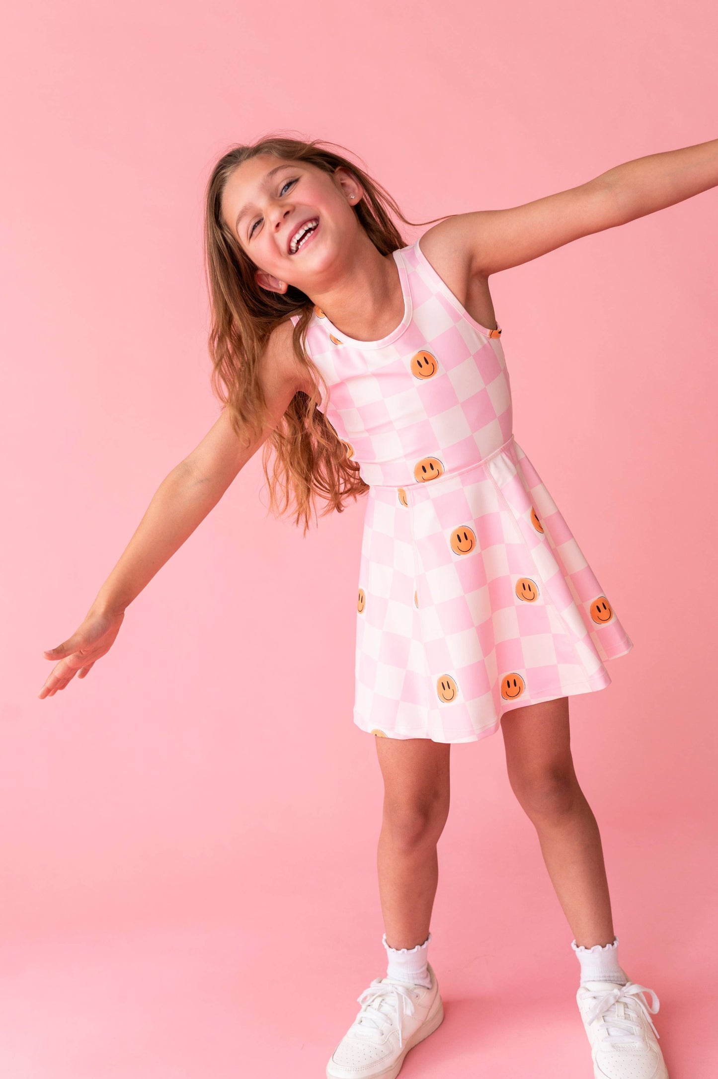 Happy Hopscotch | Twisty Back Active Dress