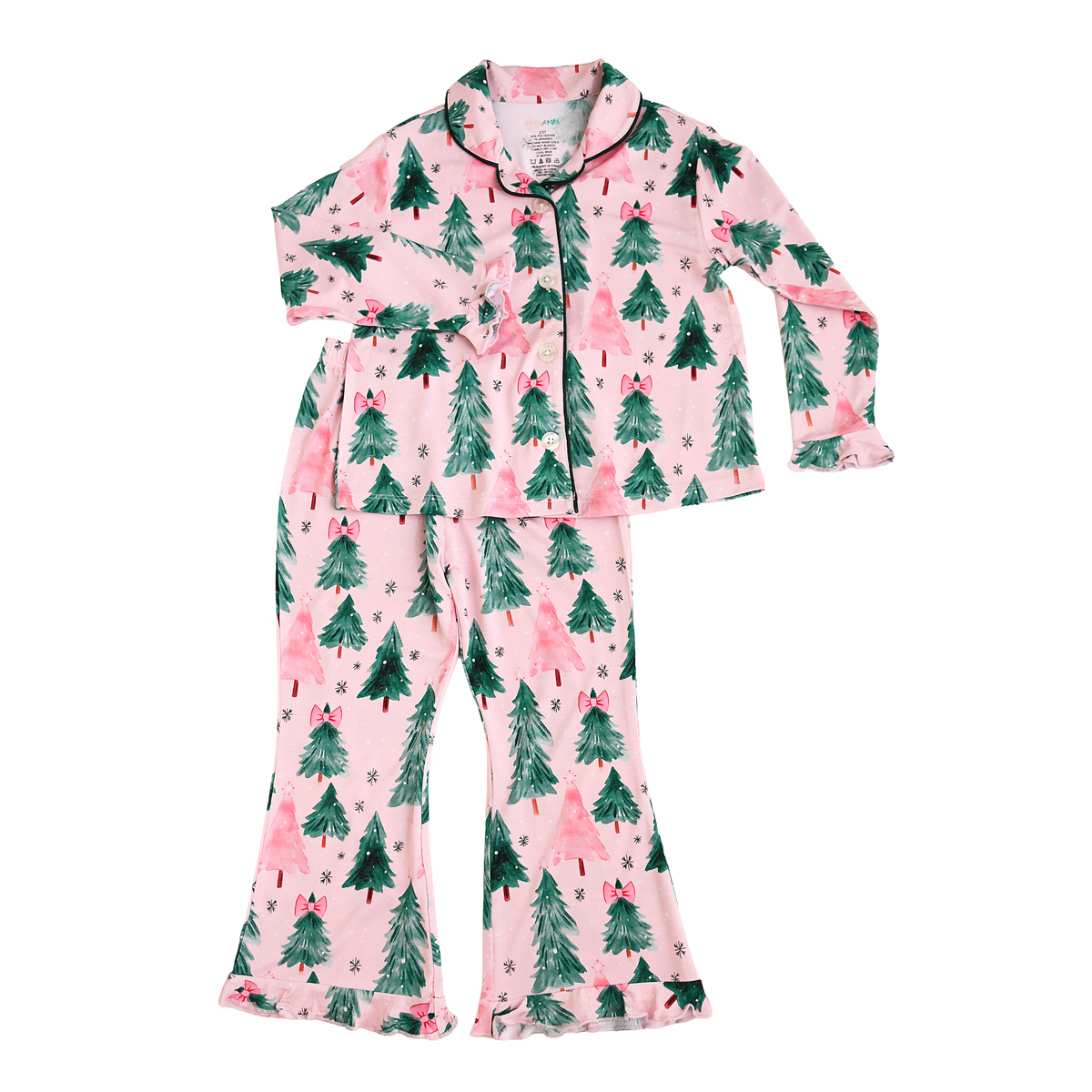 Pink Trees Bamboo PJ Set