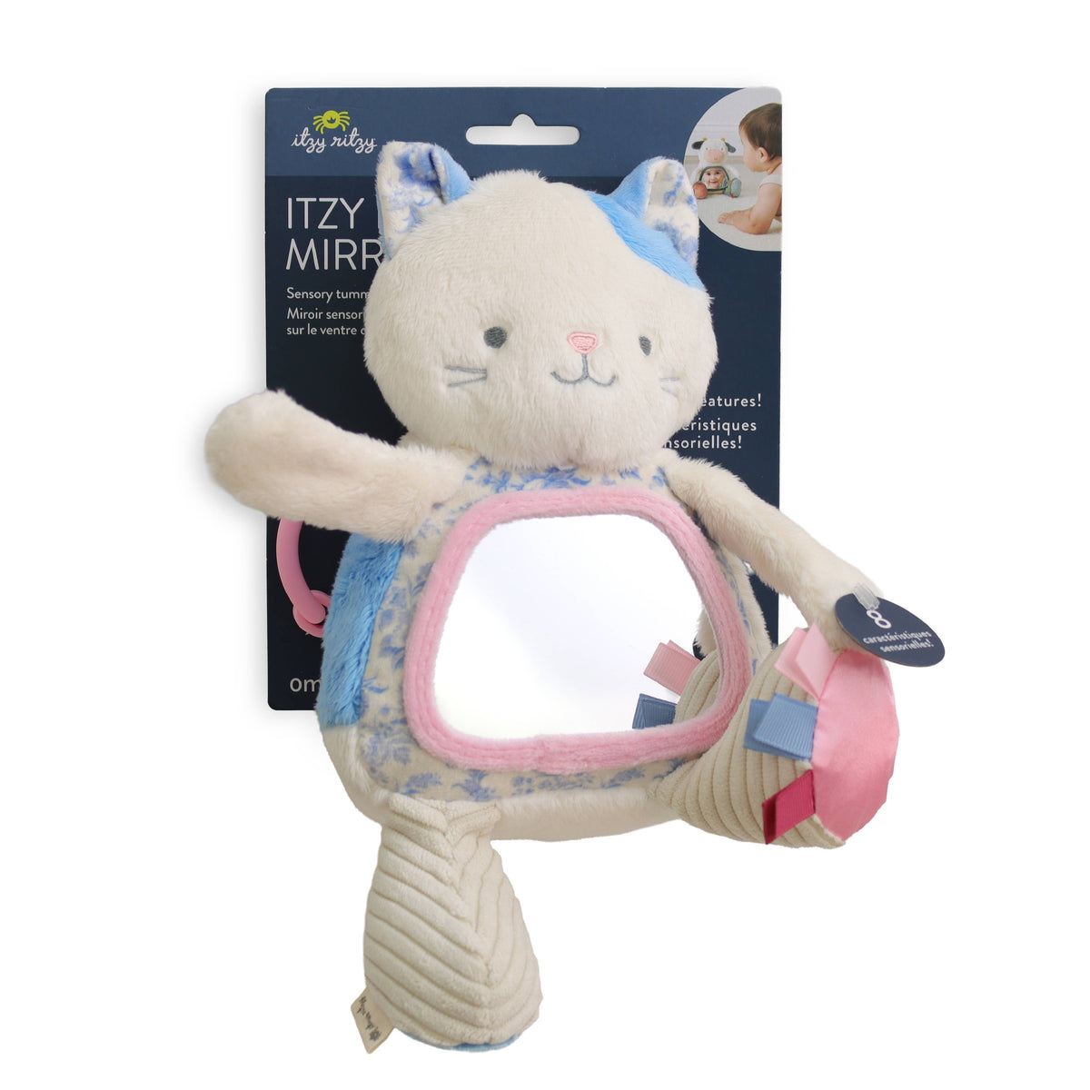Itzy Bitzy Mirror™ Sensory Tummy Time Mirror | Kitty