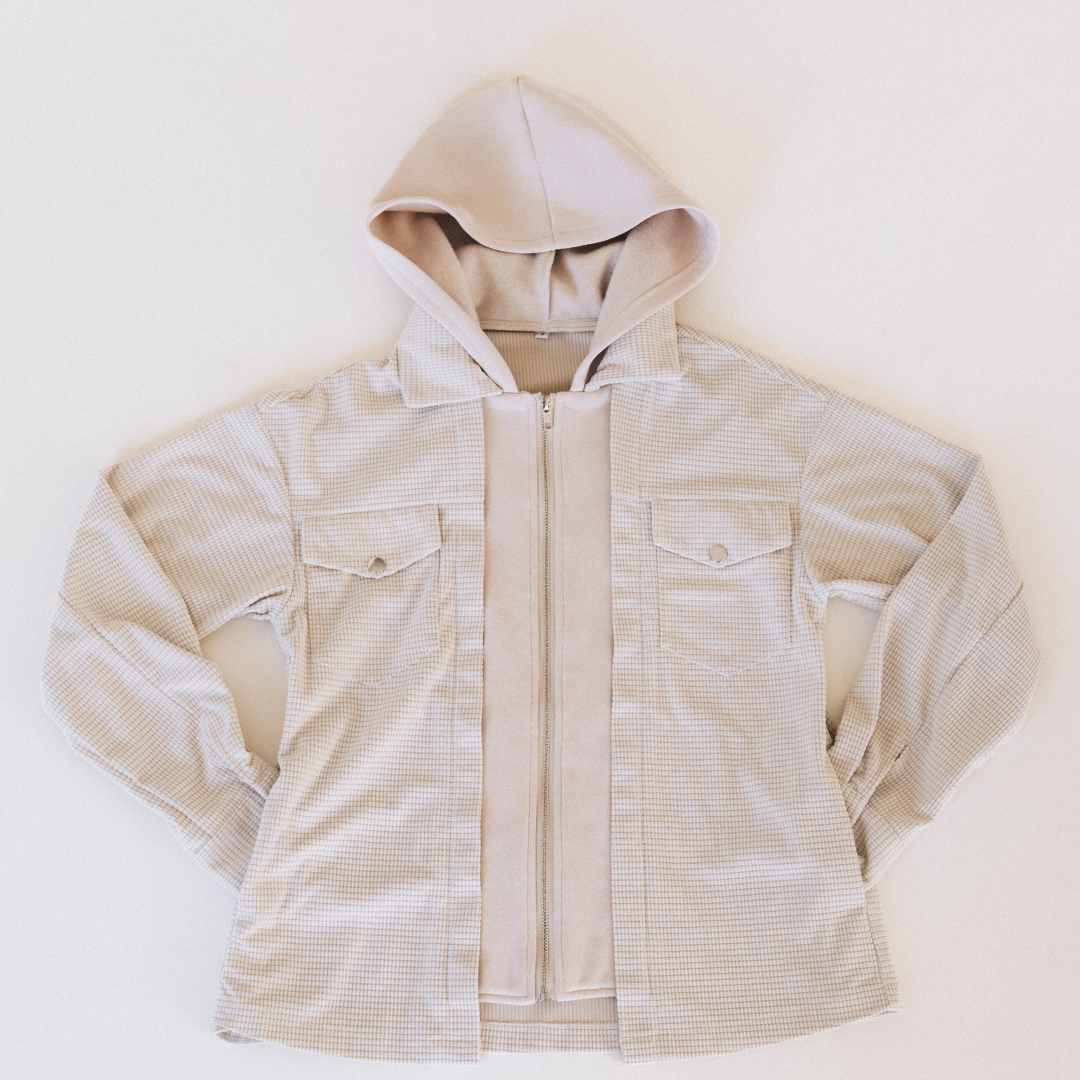 Khaki Hooded Jacket | Adult