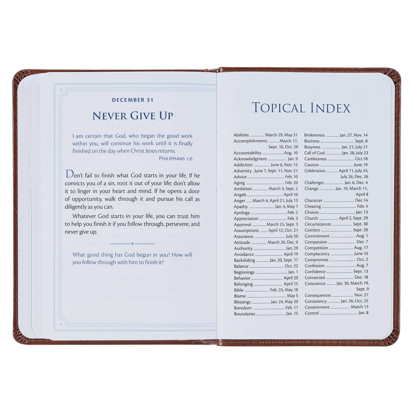 Devotional Be Strong & Steadfast