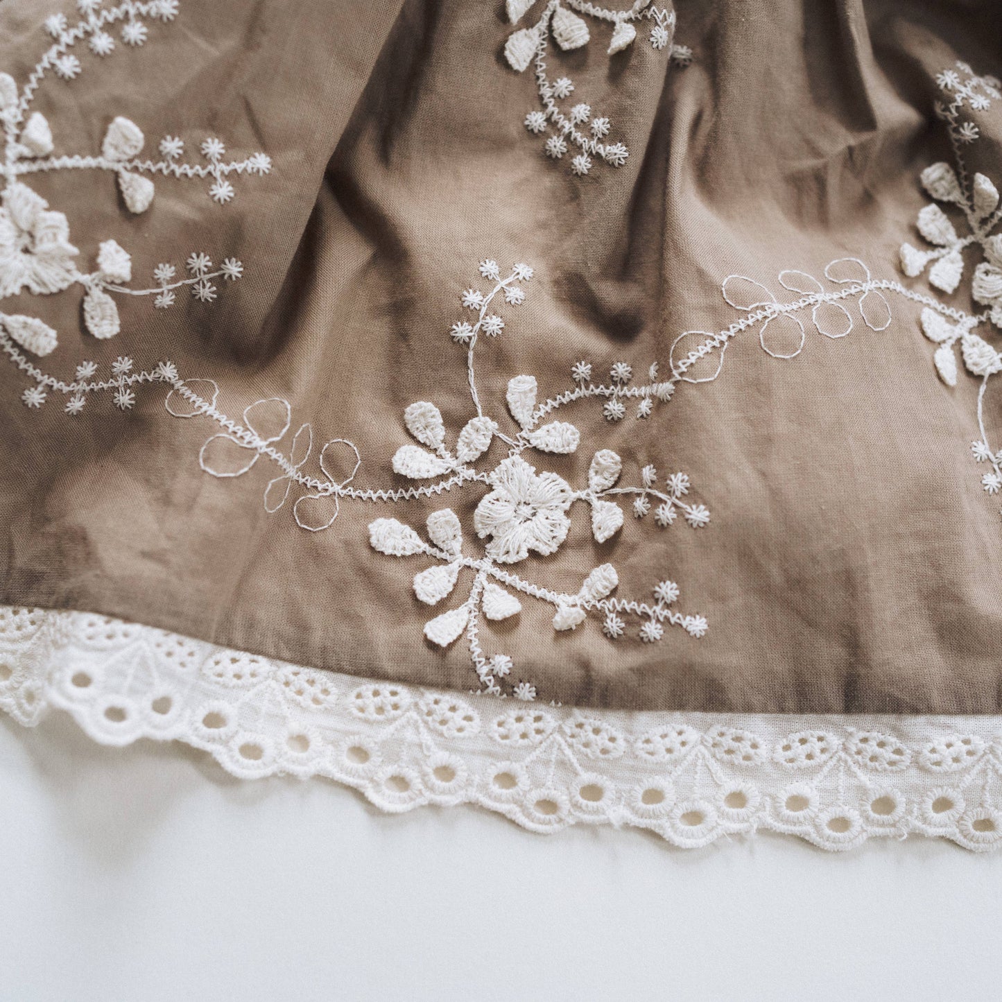 Embroidered Front Tie Cardigan
