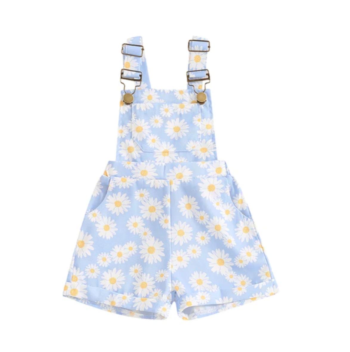 Blue Daisy Overalls