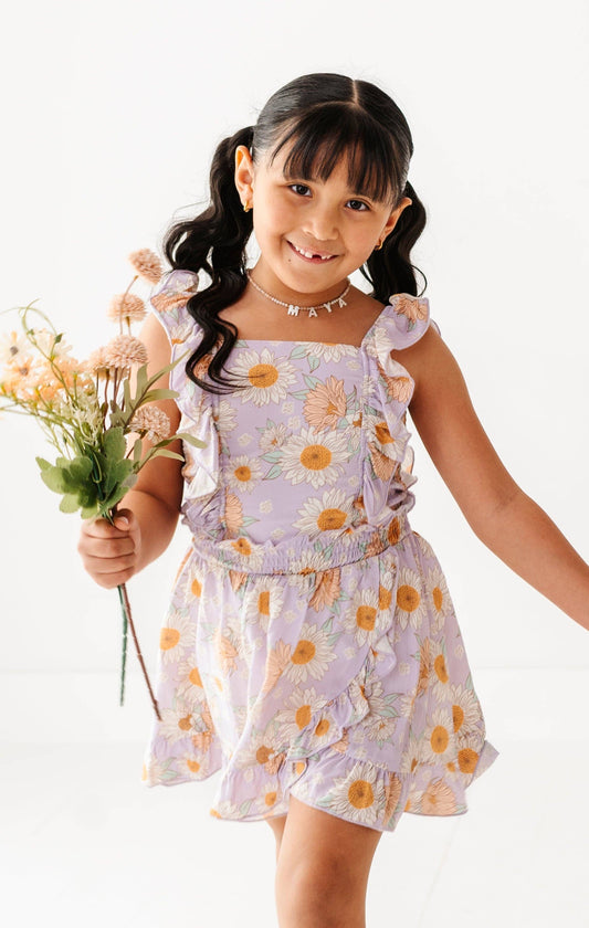 Sunflower Ruffle Tank & Skort Set