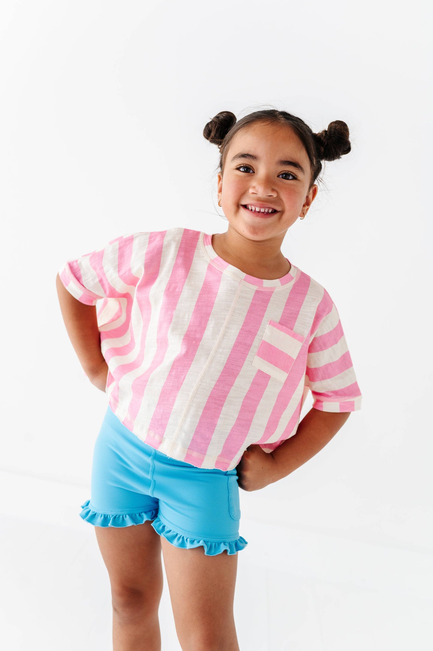 Cotton Candy Stripe | Boxy Crop