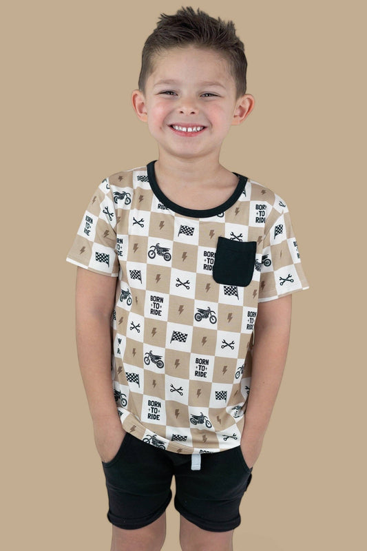 Born To Ride Bamboo Pocket Tee