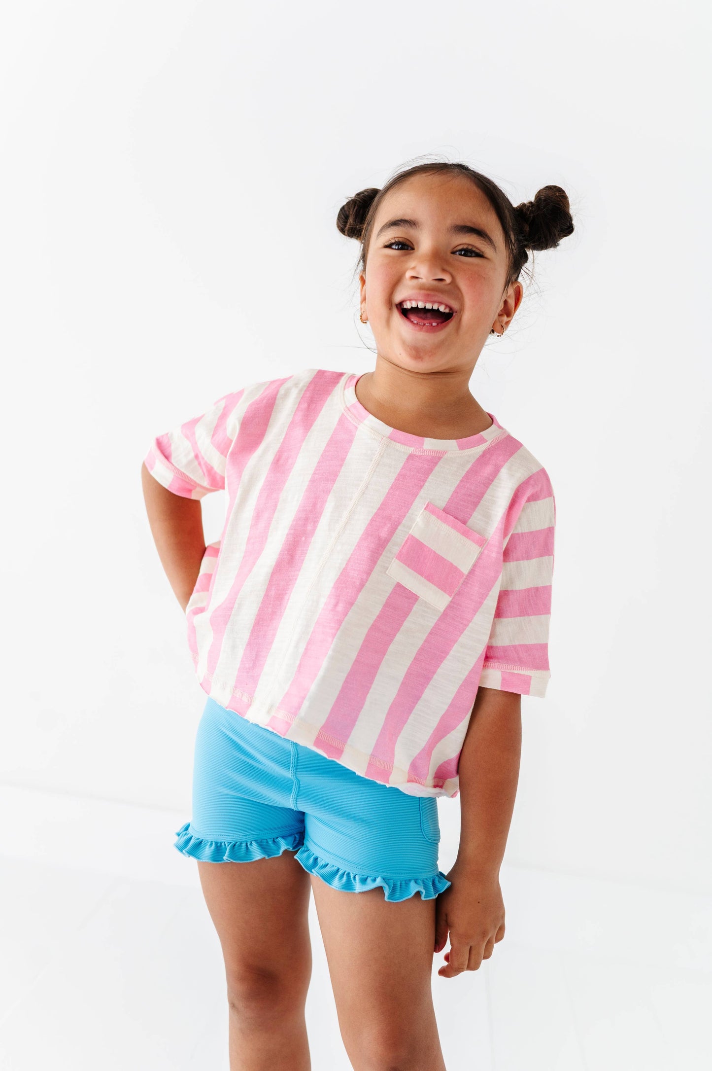Cotton Candy Stripe | Boxy Crop