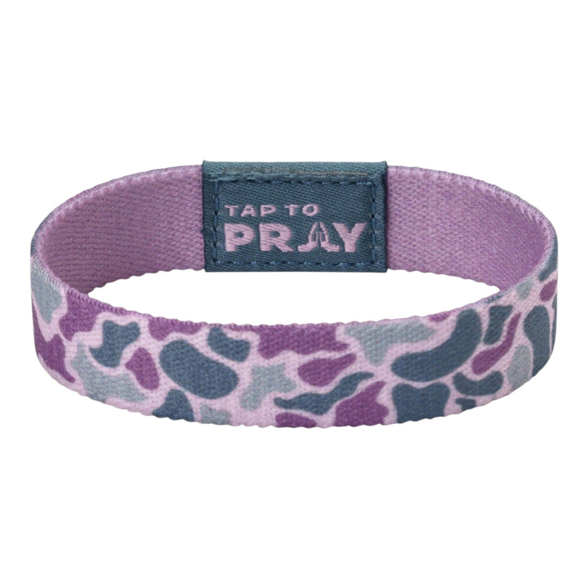 Tap To Pray® Wristband | River Rock Camo - Lilac