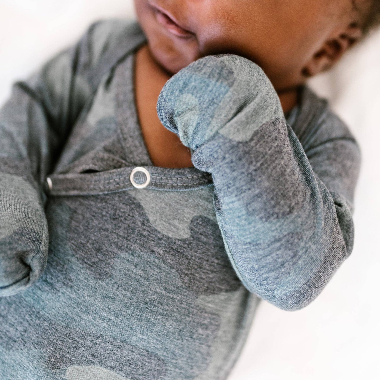 Newborn Knotted Baby Gown | Hunter