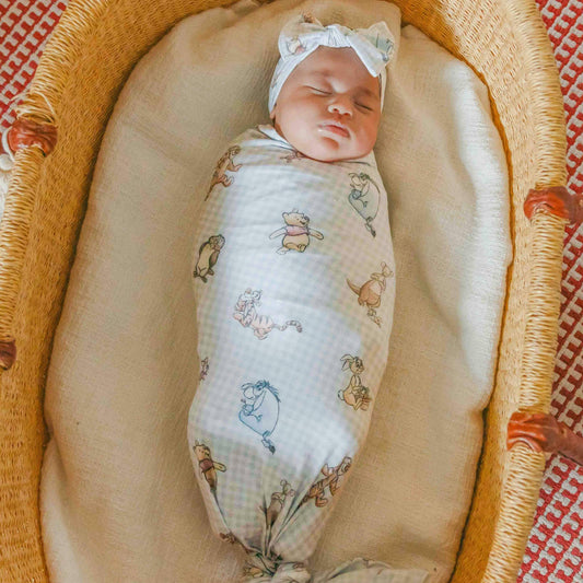 Knit Swaddle Blanket | Winnie the Pooh and Friends