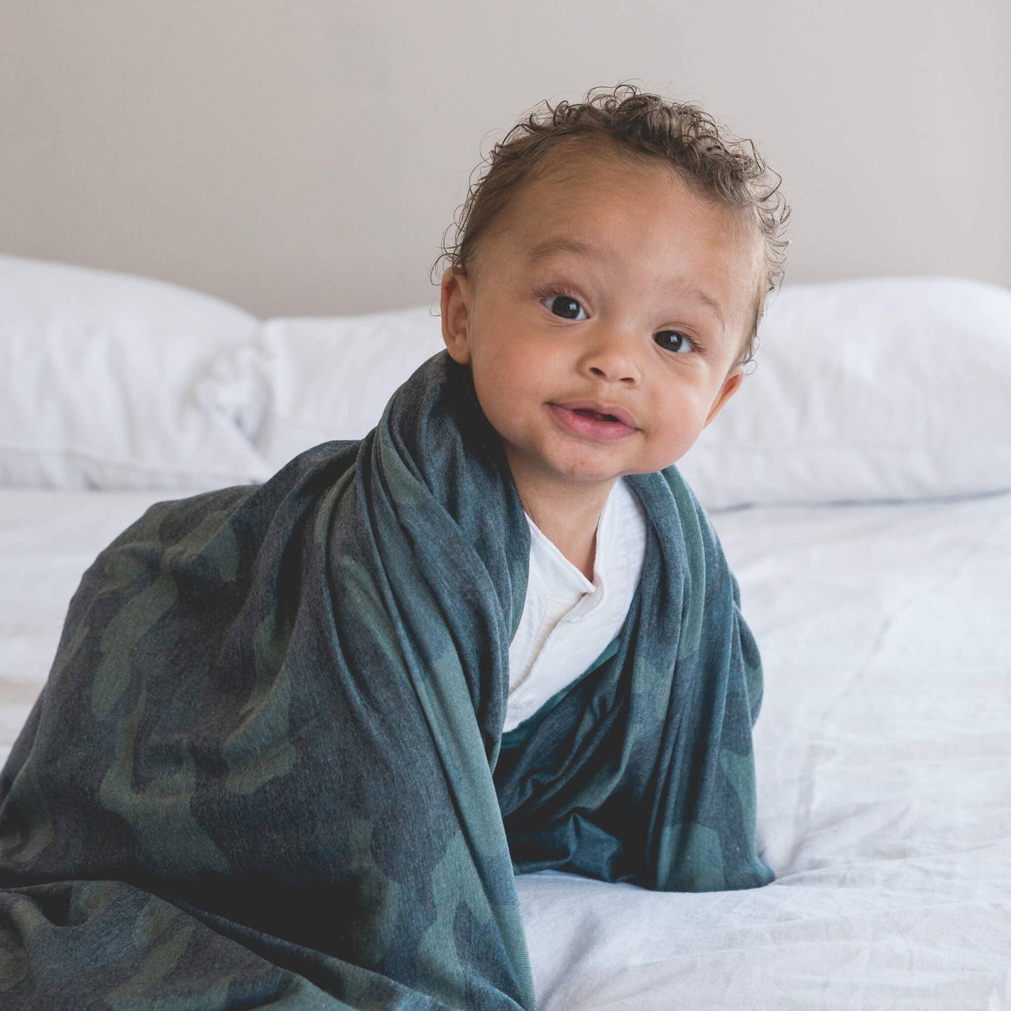 Knit Swaddle Blanket | Hunter