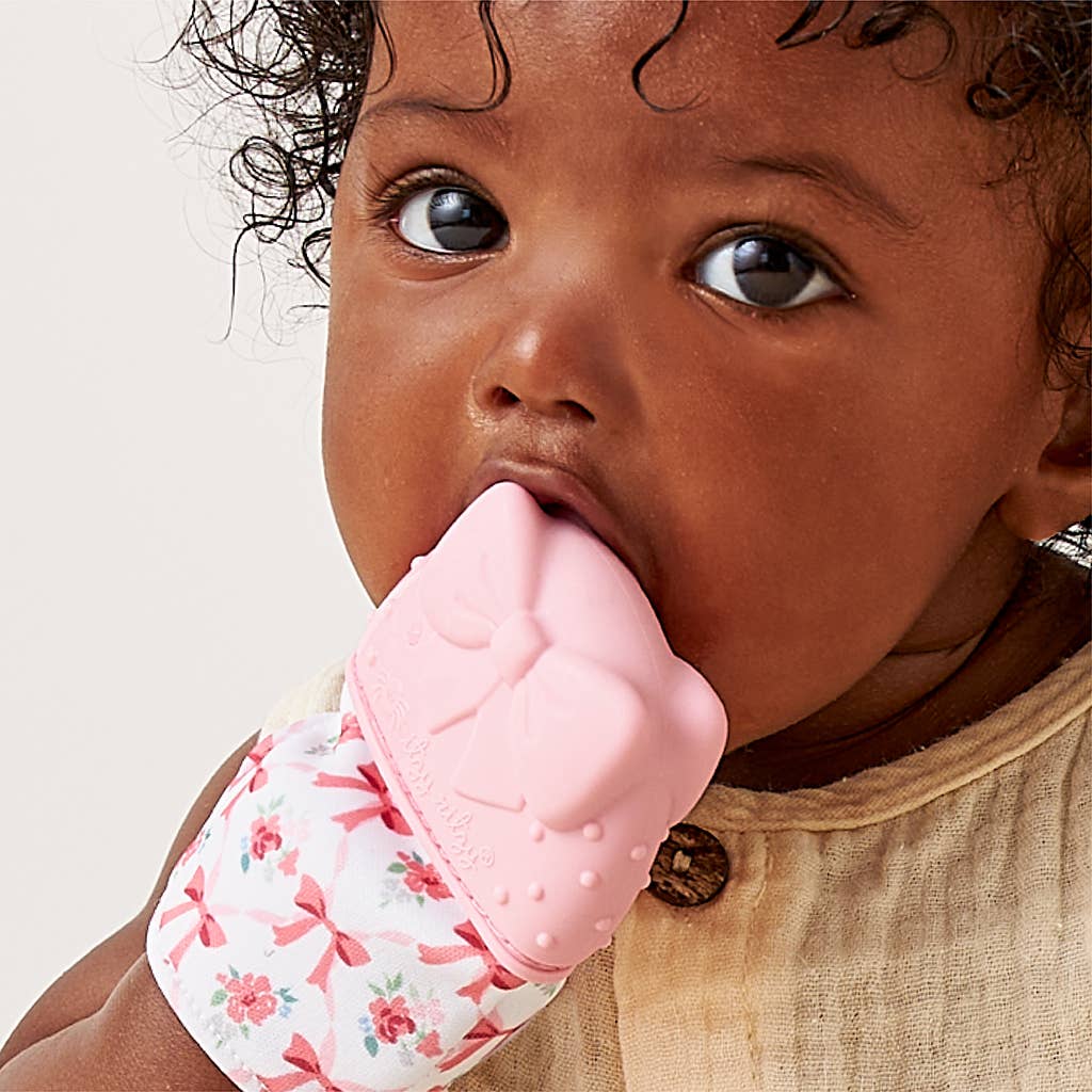 Itzy Mitt™ Silicone Teething Mitts | Bow