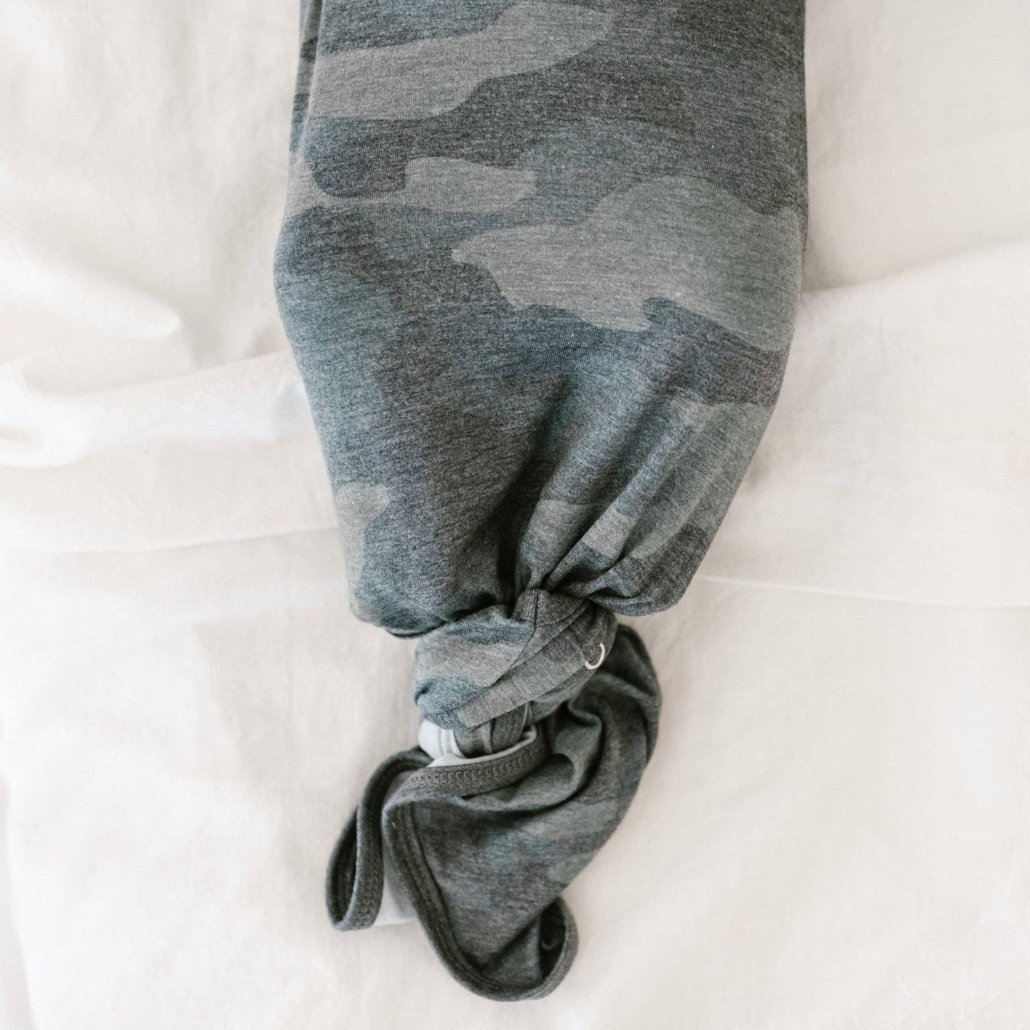 Newborn Knotted Baby Gown | Hunter