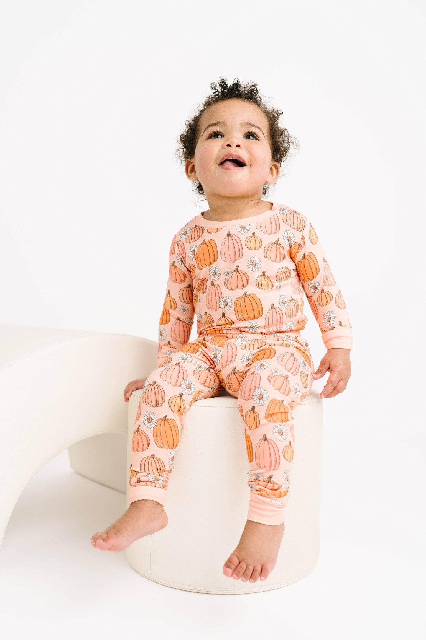 Pretty In Pink Pumpkins Bamboo Set