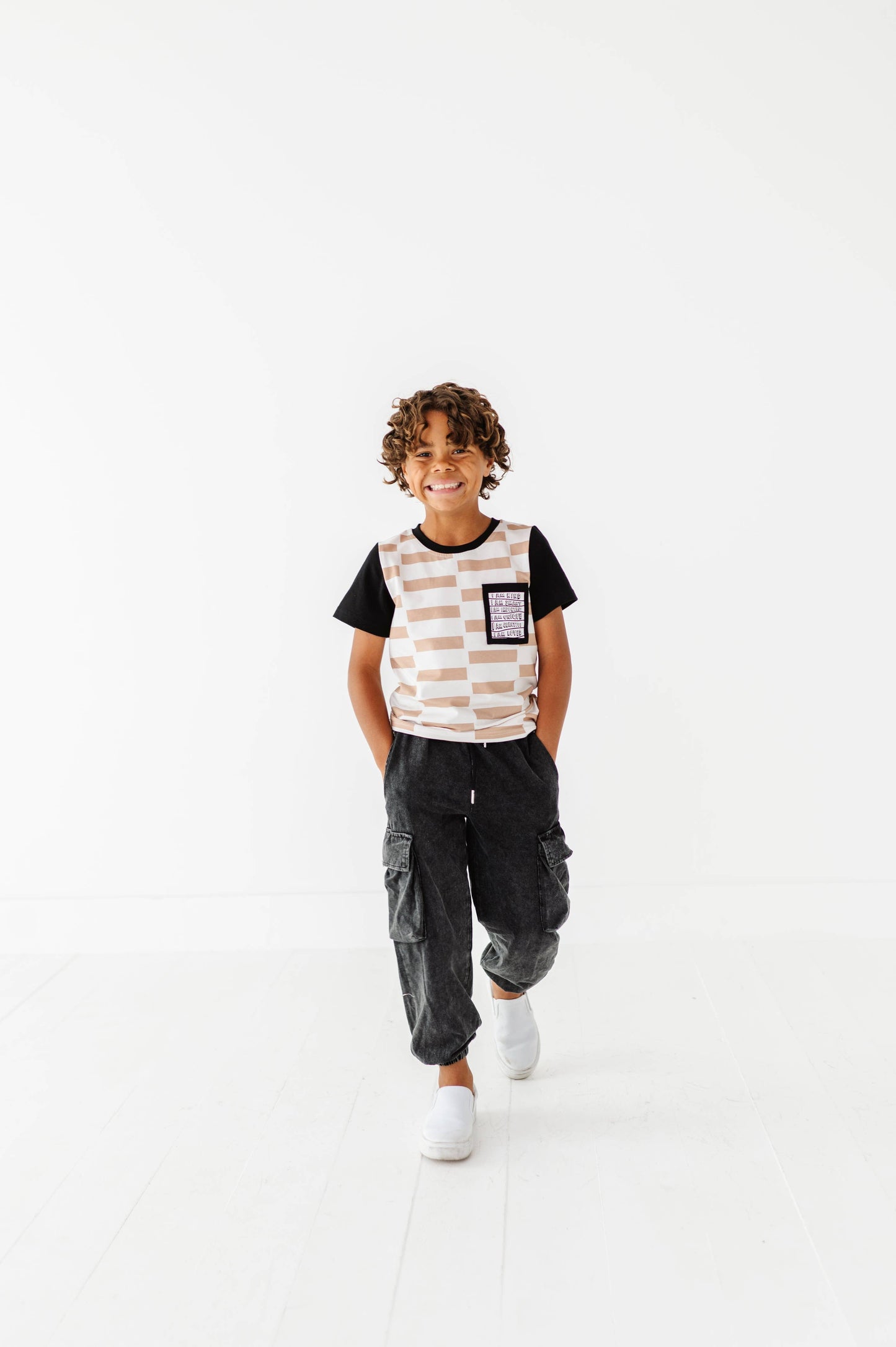 Vintage Black Cargo Joggers
