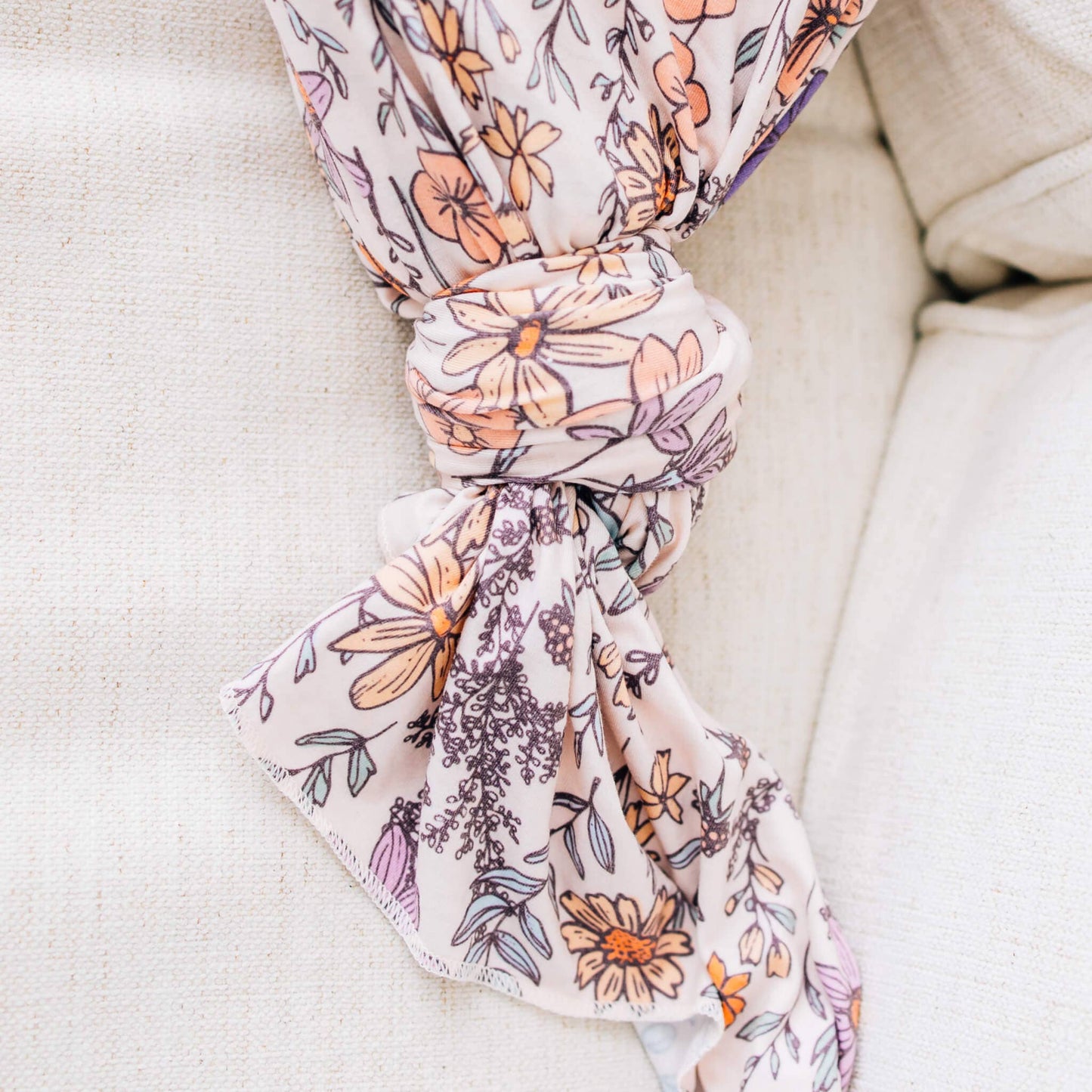 Knit Swaddle Blanket | Flora