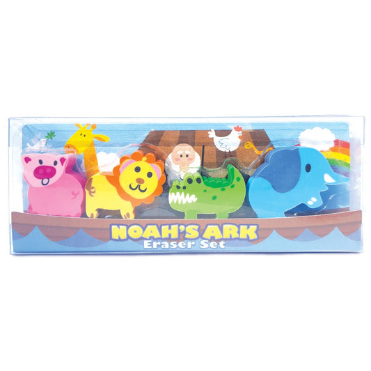 Noah's Ark Eraser Set