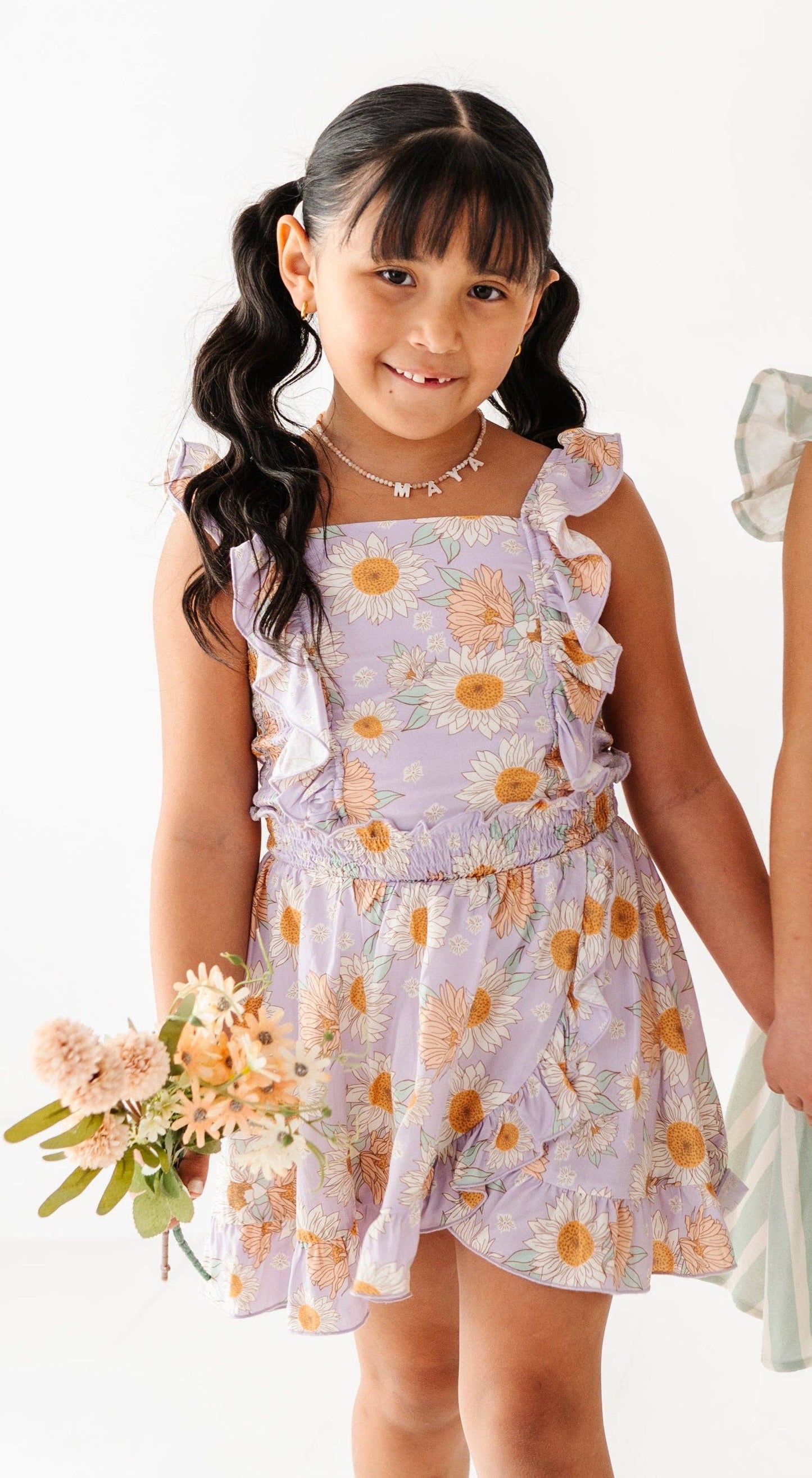 Sunflower Ruffle Tank & Skort Set