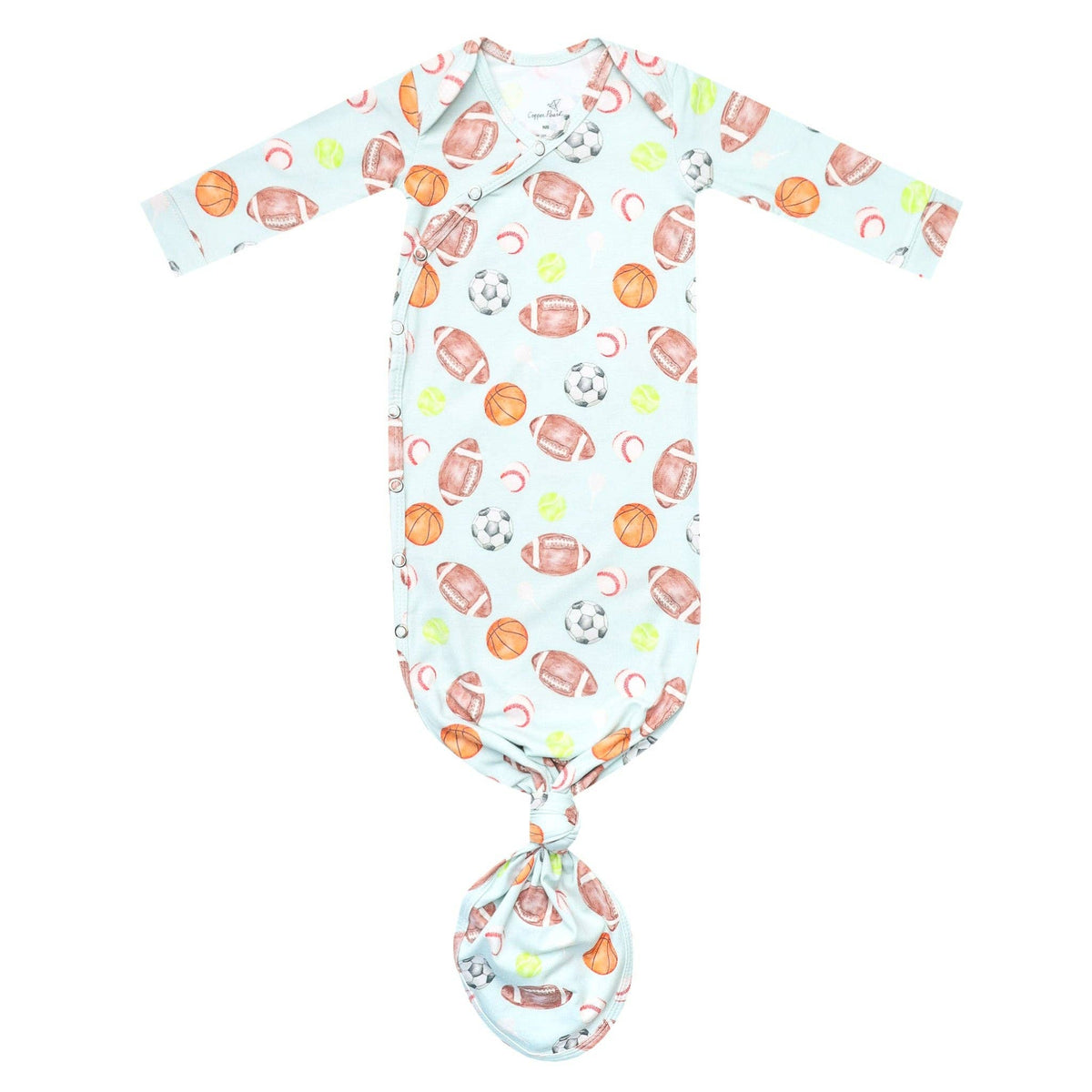 Newborn Knotted Gown | Sports Medley