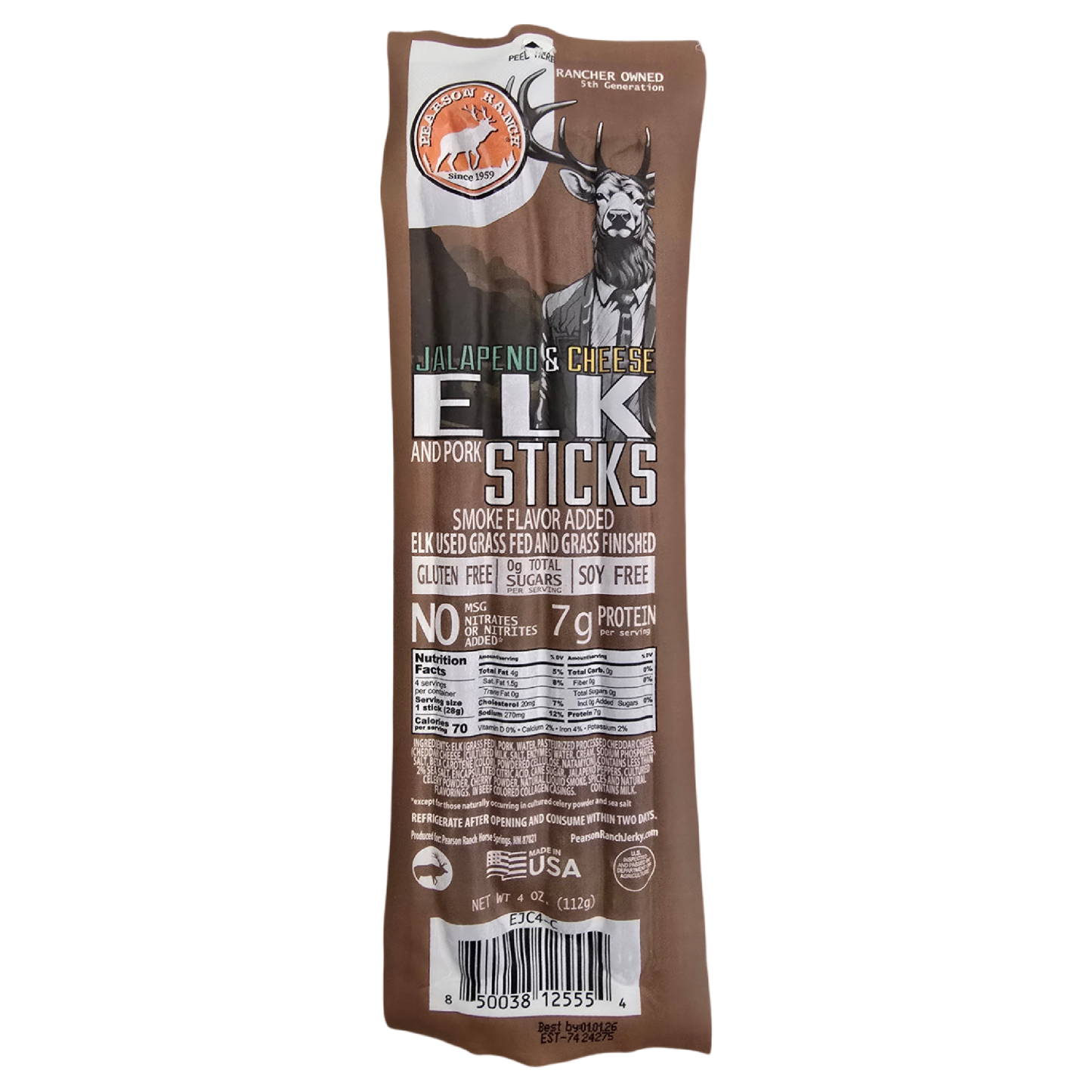 Elk Jalapeno Cheese Snack Stick Multi-Packs