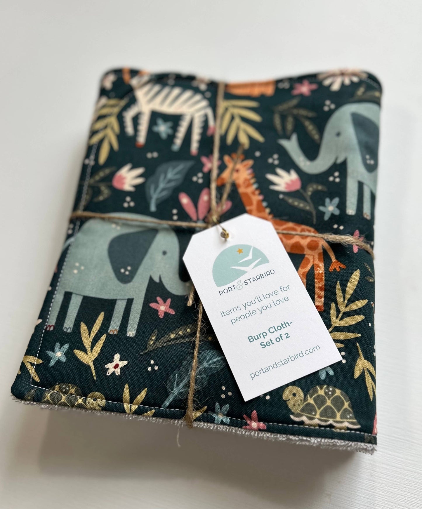 Burp Cloth Set | Welcome to the Jungle