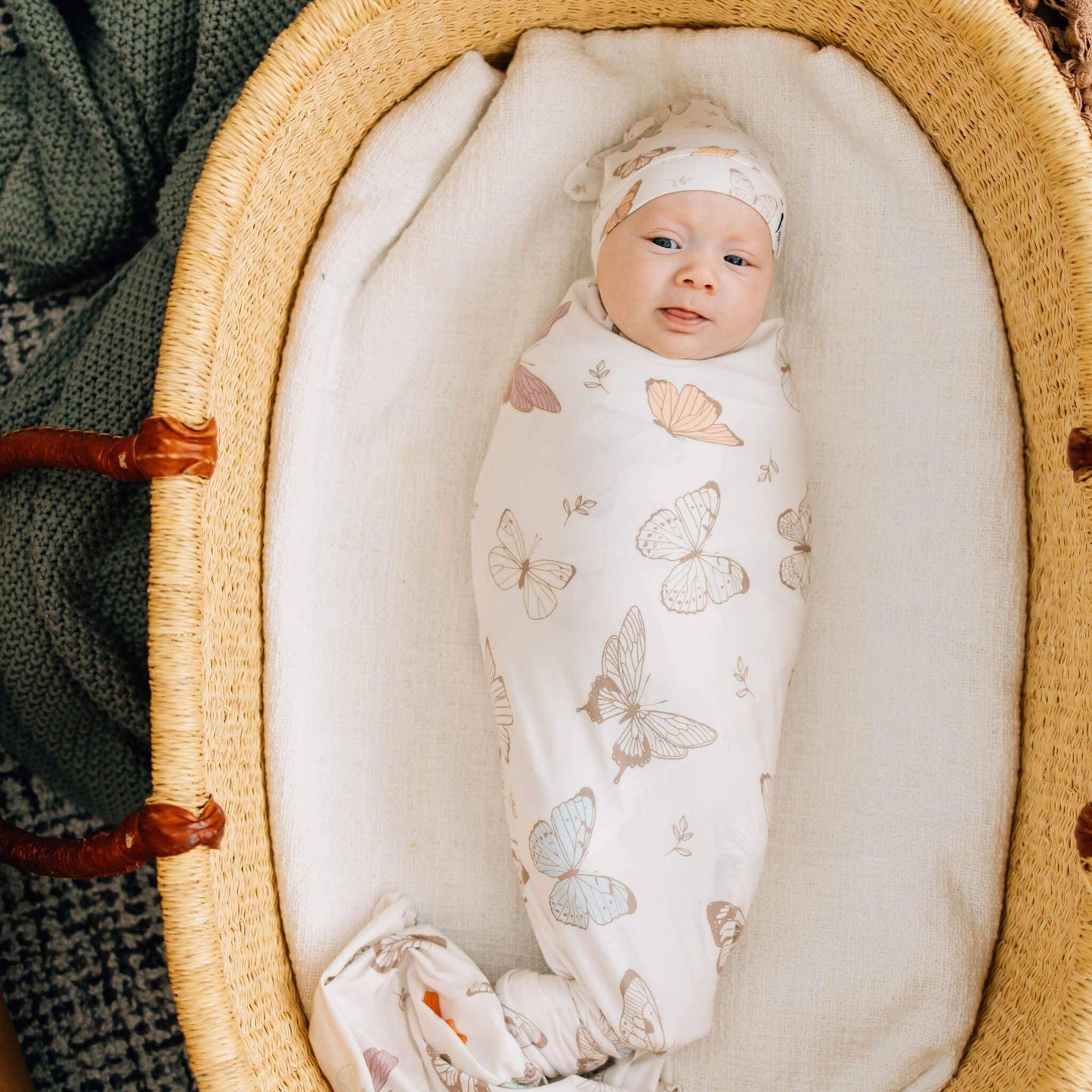 Knit Swaddle Blanket | Luna