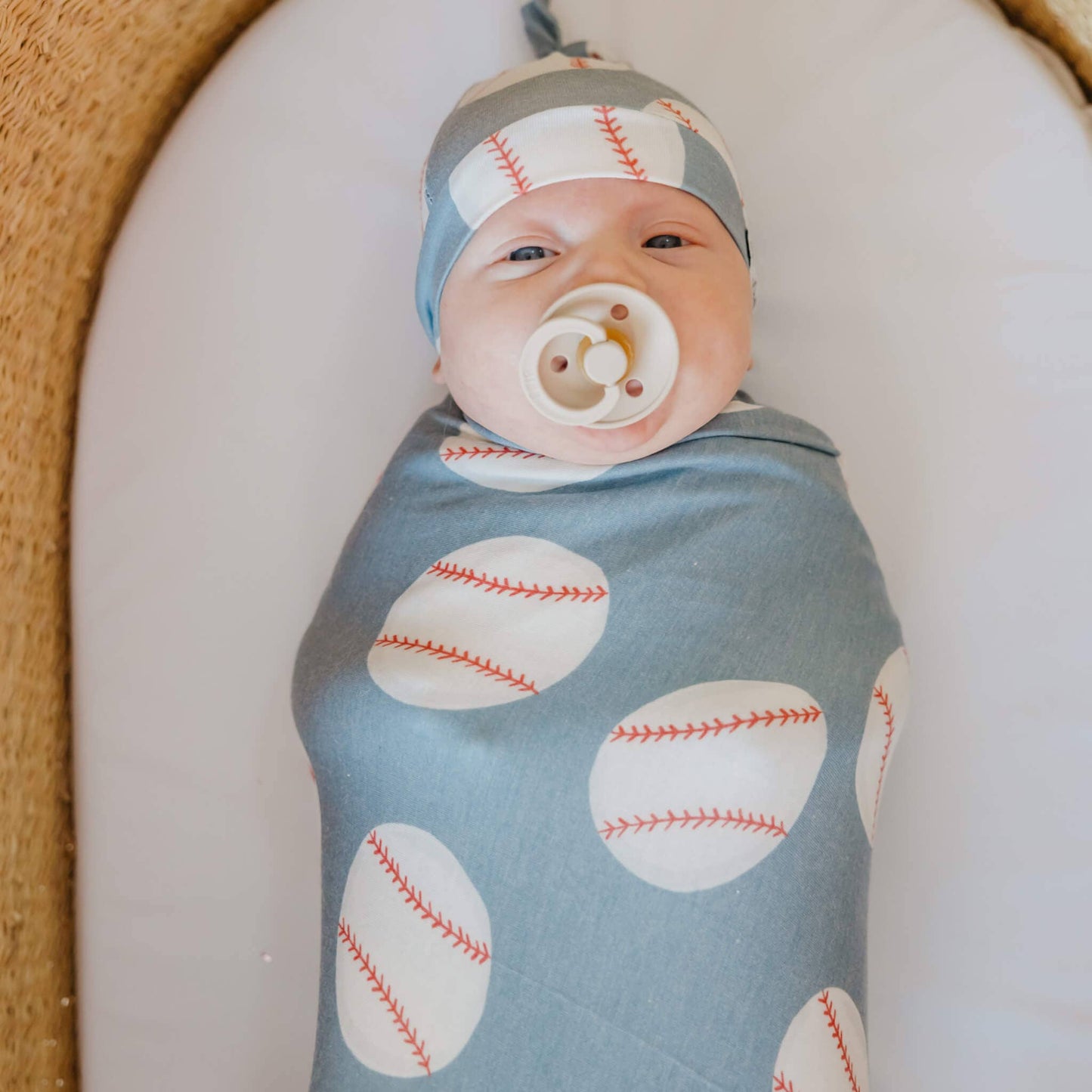 Knit Swaddle Blanket | Slugger