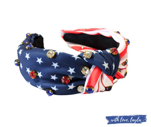 American Flag Headband