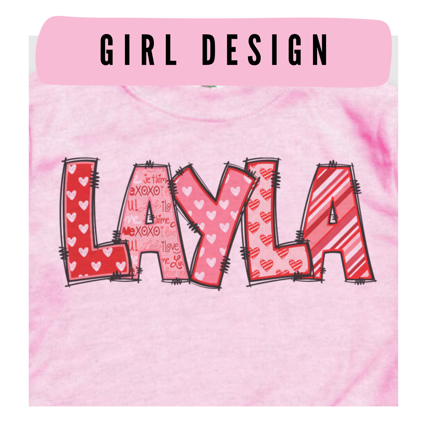 Valentine's Name Tees | Children's