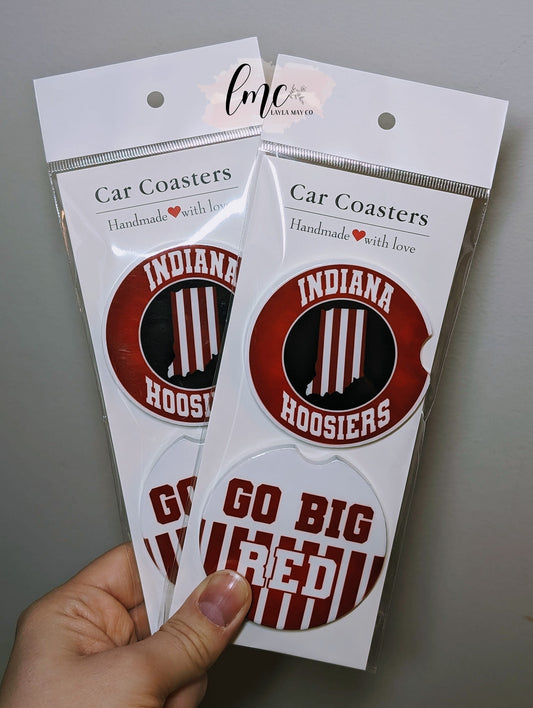 Hoosiers Car Coasters