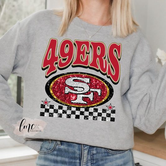 SF Glitter Crewneck