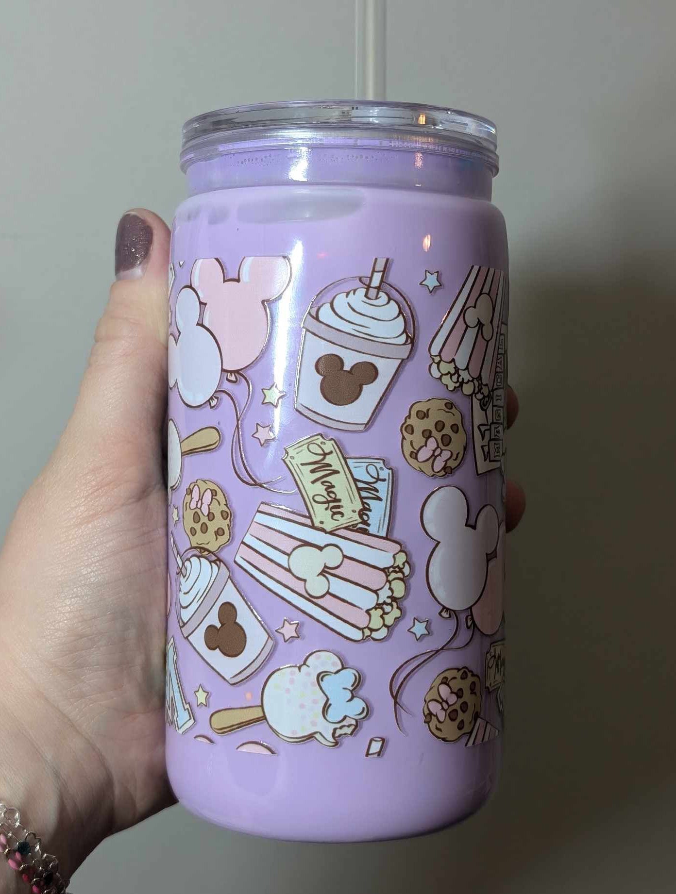 Magical Snacks Snow Globe Tumbler