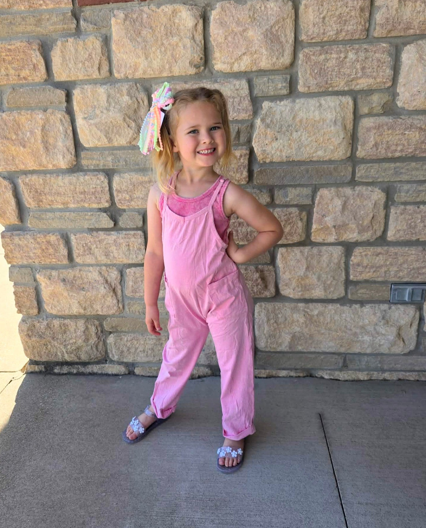 Baby Pink Vintage Romper & Tank