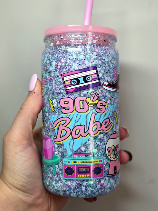 90's Babe Snow Globe Tumbler