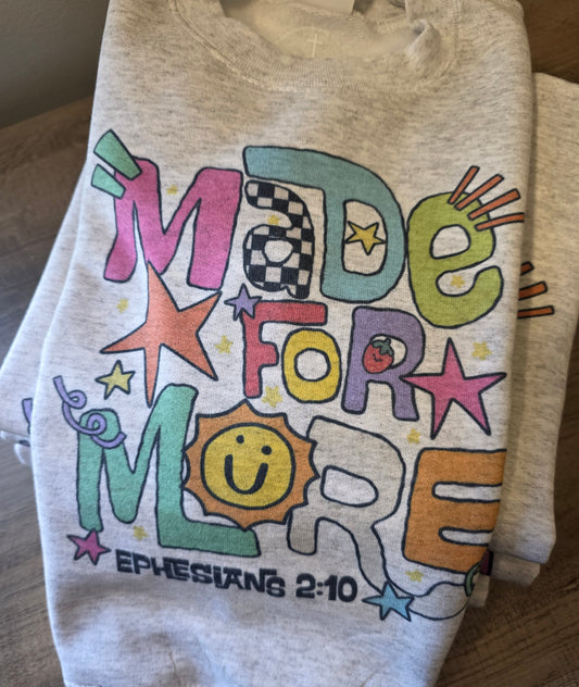 Made for More Youth Crewneck