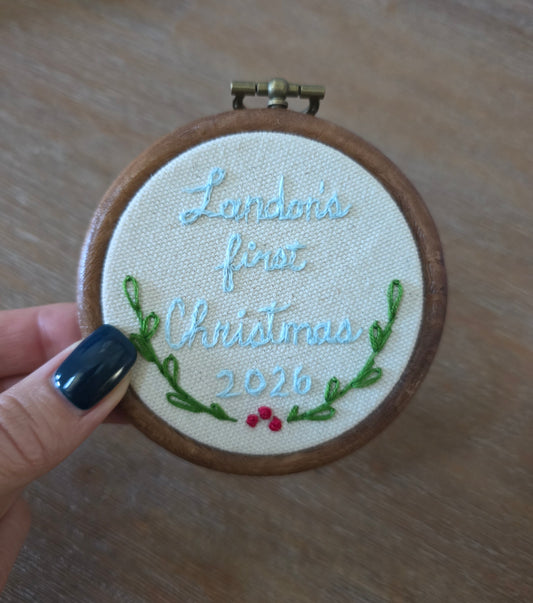 Baby's First Christmas Ornament CUSTOMIZABLE | PRE-ORDER