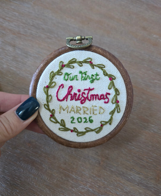 Our First Christmas Married Ornament | PRE-ORDER