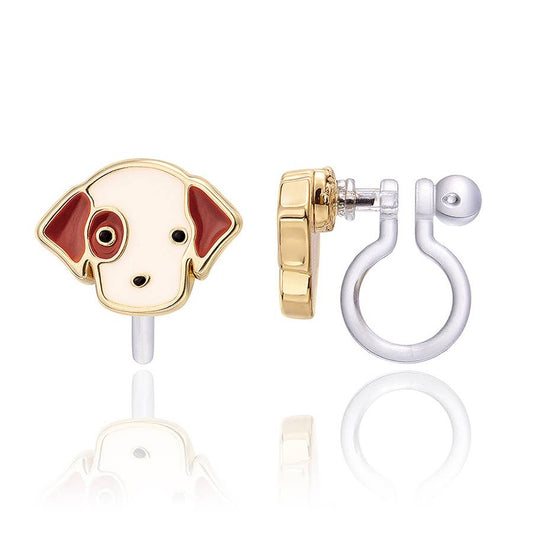 Perky Puppy Clip-on Earrings